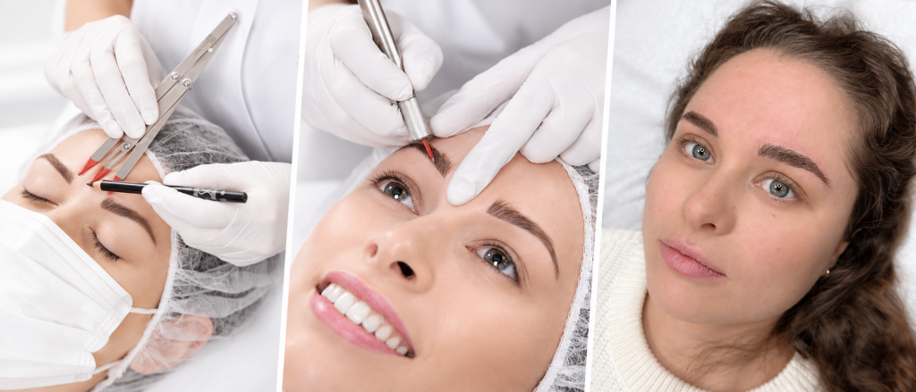 Microblading-kulmien suunnittelu, työvaihe ja valmis luonnollinen lopputulos
